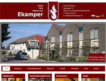 Tablet Screenshot of de.hotelekamper.nl