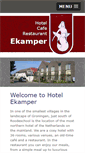 Mobile Screenshot of en.hotelekamper.nl